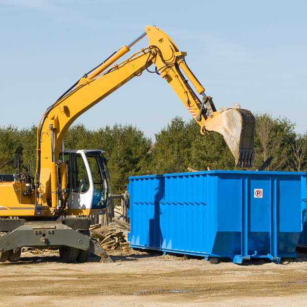 what are the rental fees for a residential dumpster in Callimont PA